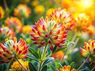 Anthyllis terniflora, Anthyllis cytisoides: Summer Deciduous Shrub, Mediterranean Flora, Wildflower Photography, Botanical Image