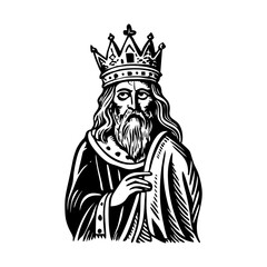 A drawing style illustration representing a saint crown