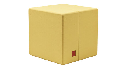 Obraz premium Isolated Yellow Cube