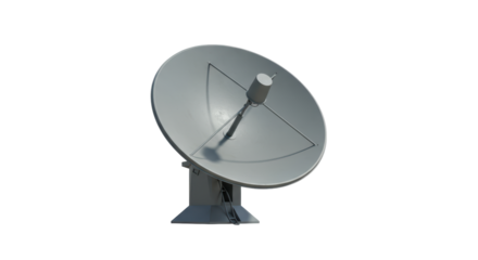 Isolated Satellite Dish Antenna for Communication and Broadcasting