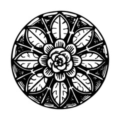 A vintage style illustration representing church art