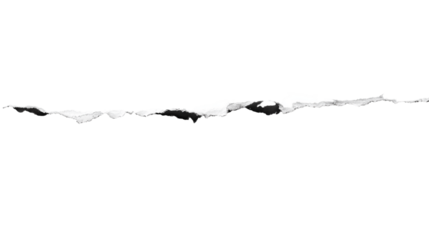 Abstract torn paper isolated on white background