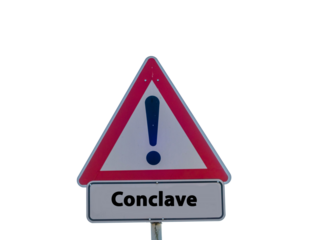 Sign with Word Conclave isolated