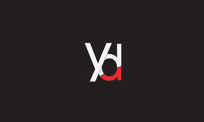 YD, DY , D , Y , Abstract Letters Logo Monogram