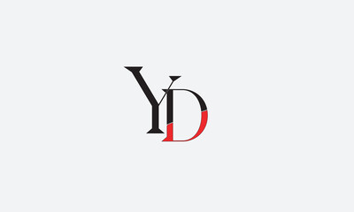 YD, DY , D , Y , Abstract Letters Logo Monogram