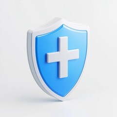Fototapeta premium Health shield icon – Ai generative