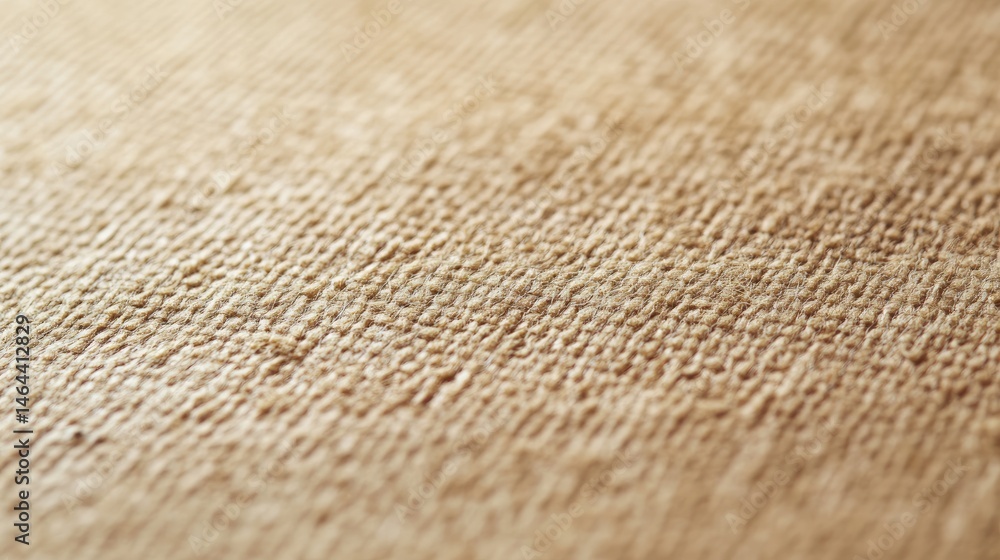 Aufkleber close-up view of a textured beige fabric showcasing its intricate weave and softness. ideal for text