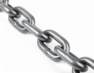Obraz premium Chain at white background