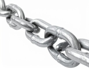 Obraz premium Chain at white background