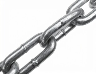 Obraz premium Chain at white background