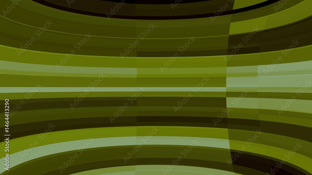 Poster abstract green curved lines and rectangular shapes composition with varying shades forming a modern 