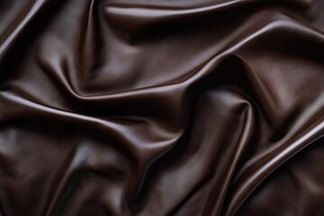 Fototapeta premium Close-up view of luxurious brown leather fabric. showcasing its rich texture and subtle sheen. ideal for upholstery or fashion design applications