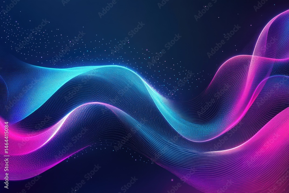 Aufkleber vivid abstract floral patterns intertwine in vibrant colors of blue. purple. and pink. creating a me