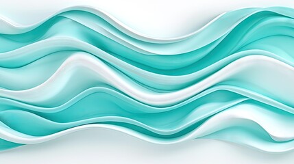 Fototapeta premium Abstract swirling patterns of turquoise and white create a fluid. dynamic texture. evoking a sense of movement and tranquility. ideal for backgrounds in design projects