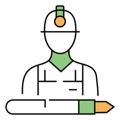 Labour Law vector Icon design Representing Legal Compliance Standards