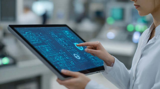 Interactive Touchscreen Interface in a Modern Lab