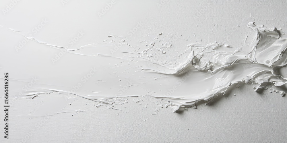 Poster Abstract White Paint Texture on Canvas with Smooth Brush Strokes Creating a Minimalist Artistic Background for Design Projects and Creative Use