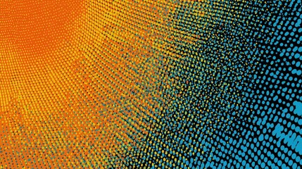 Halftone dot pattern in retro style  