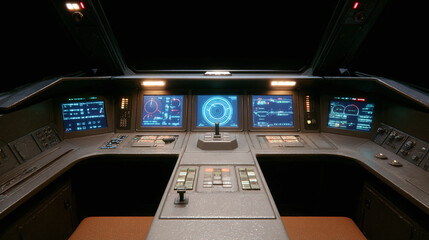 Obraz premium Futuristic Control Panel Design