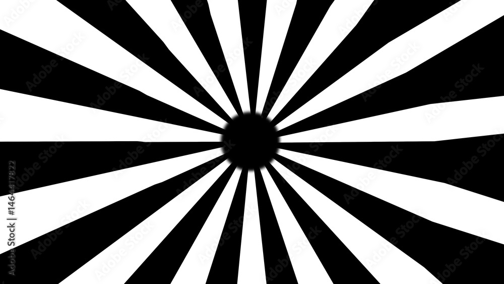 Poster abstract black and white radial pattern showcasing a dynamic burst design perfect for graphic elemen