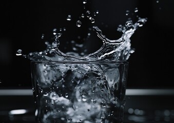 Water splash in glass (1)