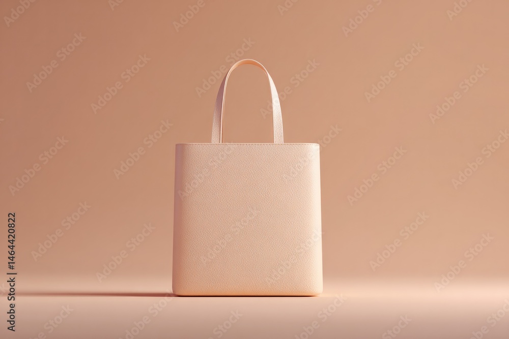 Poster minimalistic clean image featuring empty podium designed to display handbags with ample copy space a