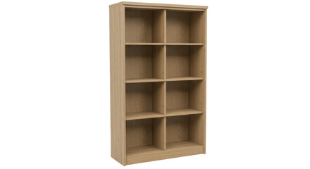 Isolated Wooden Shelf