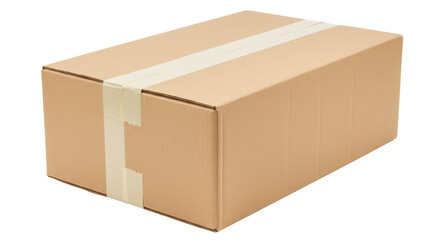 Isolated Cardboard Box