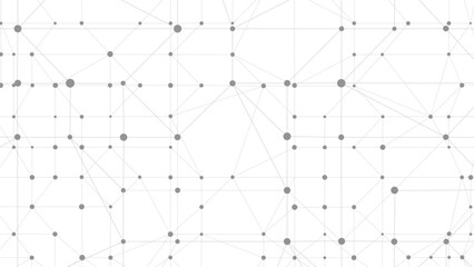 Abstract polygonal perspective space. Dots connected by lines. Abstract wave. Minimalist mesh.