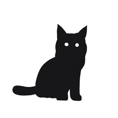 black cat illustration