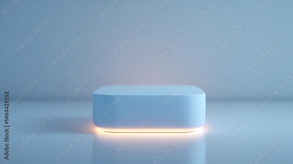 Poster isolated video game console on white surface with ample copy space capturing clean minimalistic aest