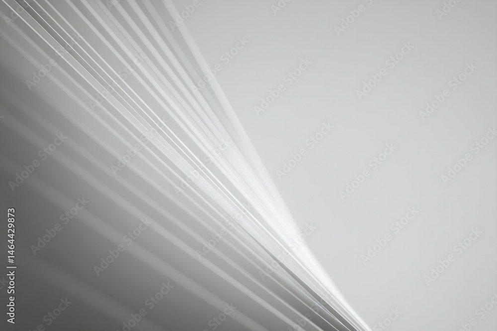 Poster capture clean minimalistic image focusing on dynamic lines arranged in abstract pattern against mono