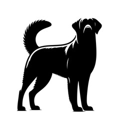 dog silhouette vector