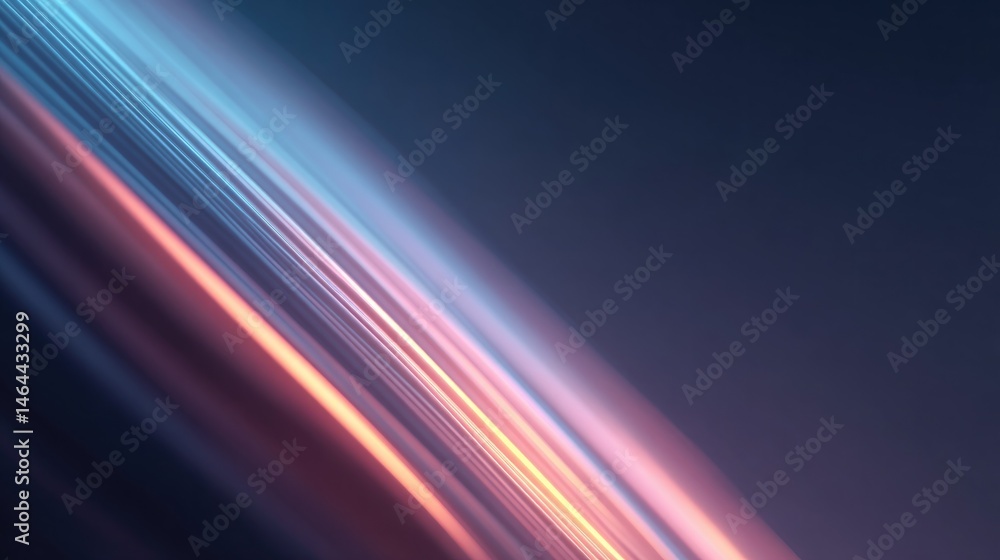 Poster dynamic neon lines create energetic minimalistic background emphasizing vibrant colors against clean