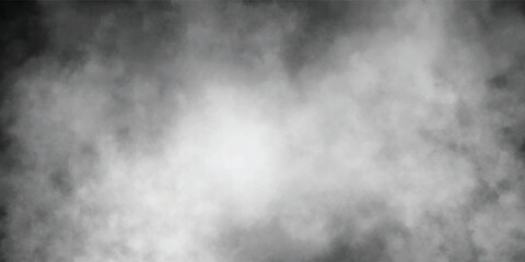 Monochrome Background with Cloudy Mist and Vapor Swirls

