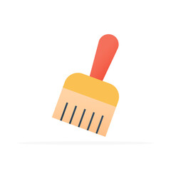 paint brush icon, colored flat vector. modern and minimalist design.