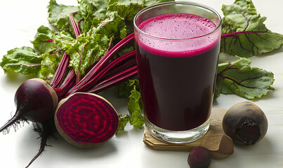 Beetroot juice with beetroots