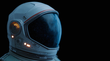 Advanced Spacesuit Helmet - Futuristic Design