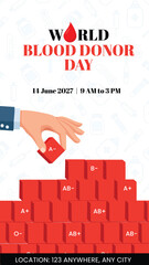Blood Donor Awareness Banner Story Design Template