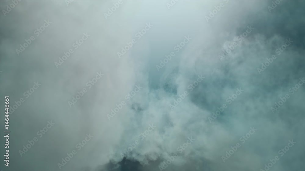 Canvas Prints soft fluffy clouds gently passing across a bright blue sky in loop