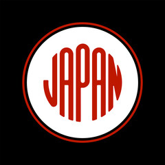 Obraz premium Made in Japan. Japanese logo and sticker. 