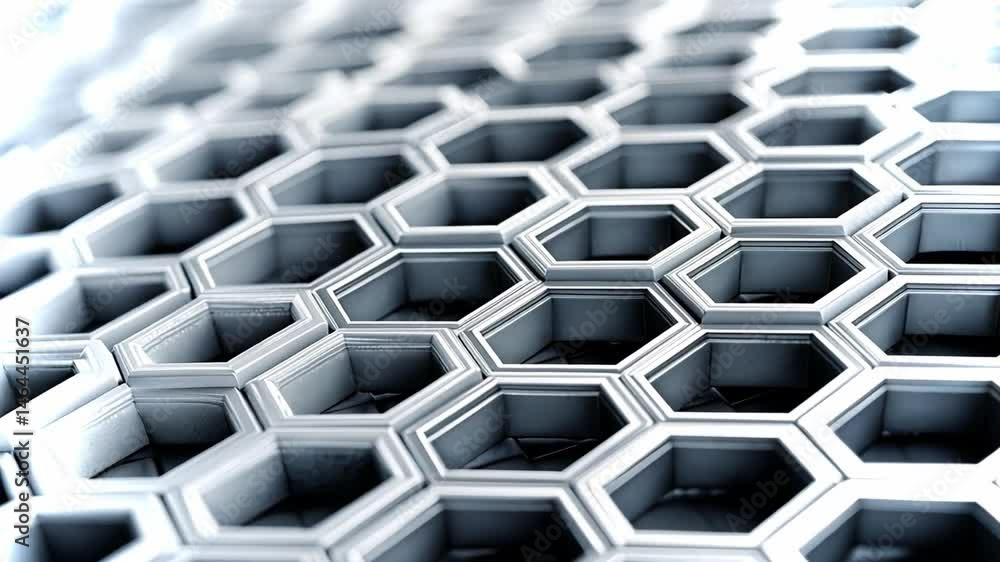 Poster geometric hexagonal pattern with intricate textures and a modern aesthetic in high resolution
