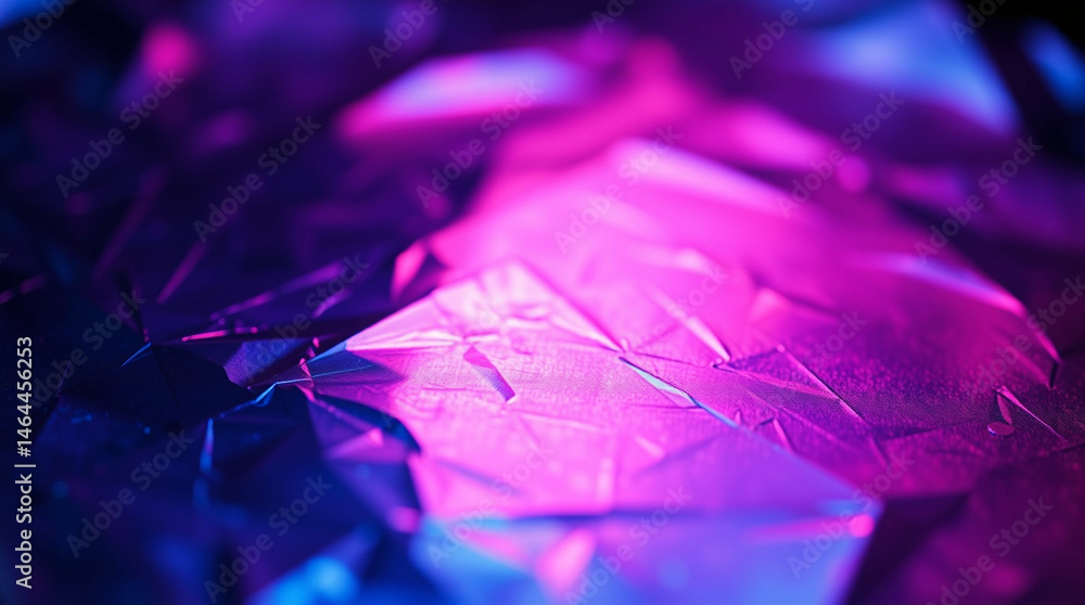 Poster abstract shimmering texture with dynamic pink and purple gradient lighting