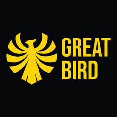 great bird isolated on white background