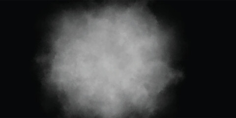 Artistic Fog and Smoke Design in Black, White, and Gray Tones

