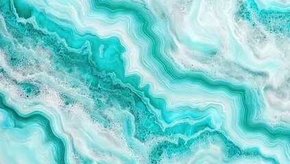 Obraz premium Abstract Turquoise And White Marble Texture Background
