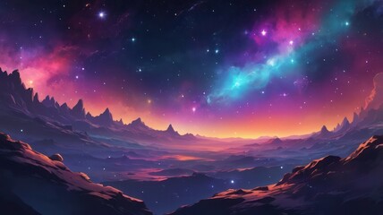Cosmic Galaxy Nebula