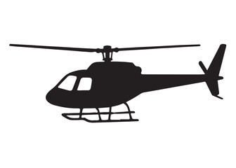 silhouette of a flying helicopter logo silhouette vector, helicopter silhouette icon logo, simple silhouette illustration of helicopter vector silhouette logo icon isolated on a white background