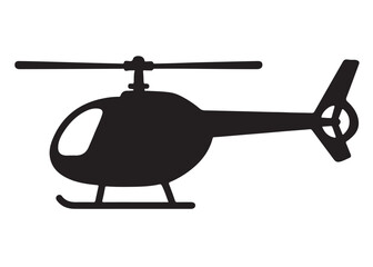 silhouette of a flying helicopter logo silhouette vector, helicopter silhouette icon logo, simple silhouette illustration of helicopter vector silhouette logo icon isolated on a white background