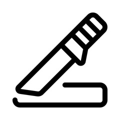 knife icon with line style, perfect for user interface projects